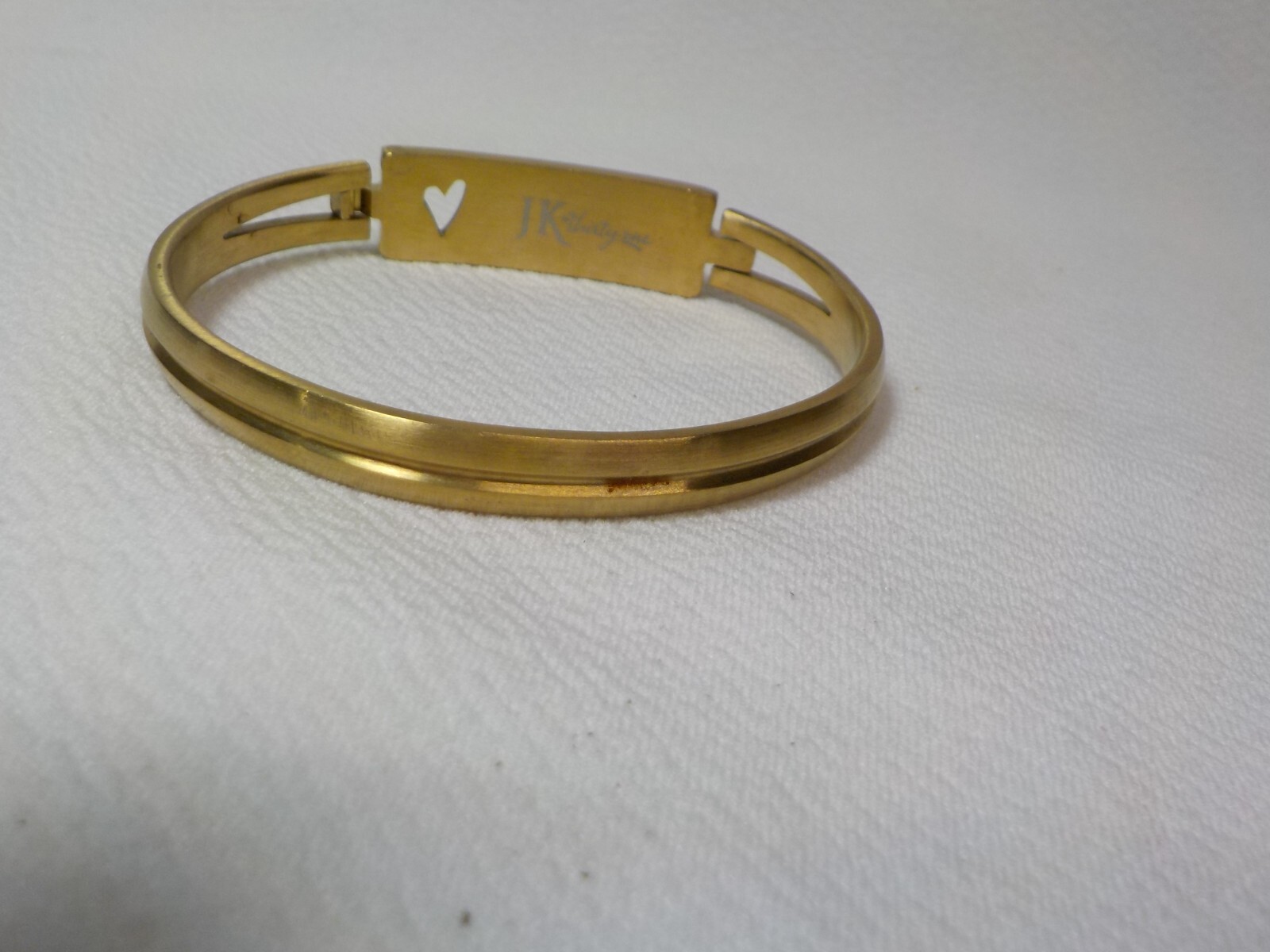 JK BY THIRTY ONE HEART & SOUL RHINESTONE BANGLE BRACELET