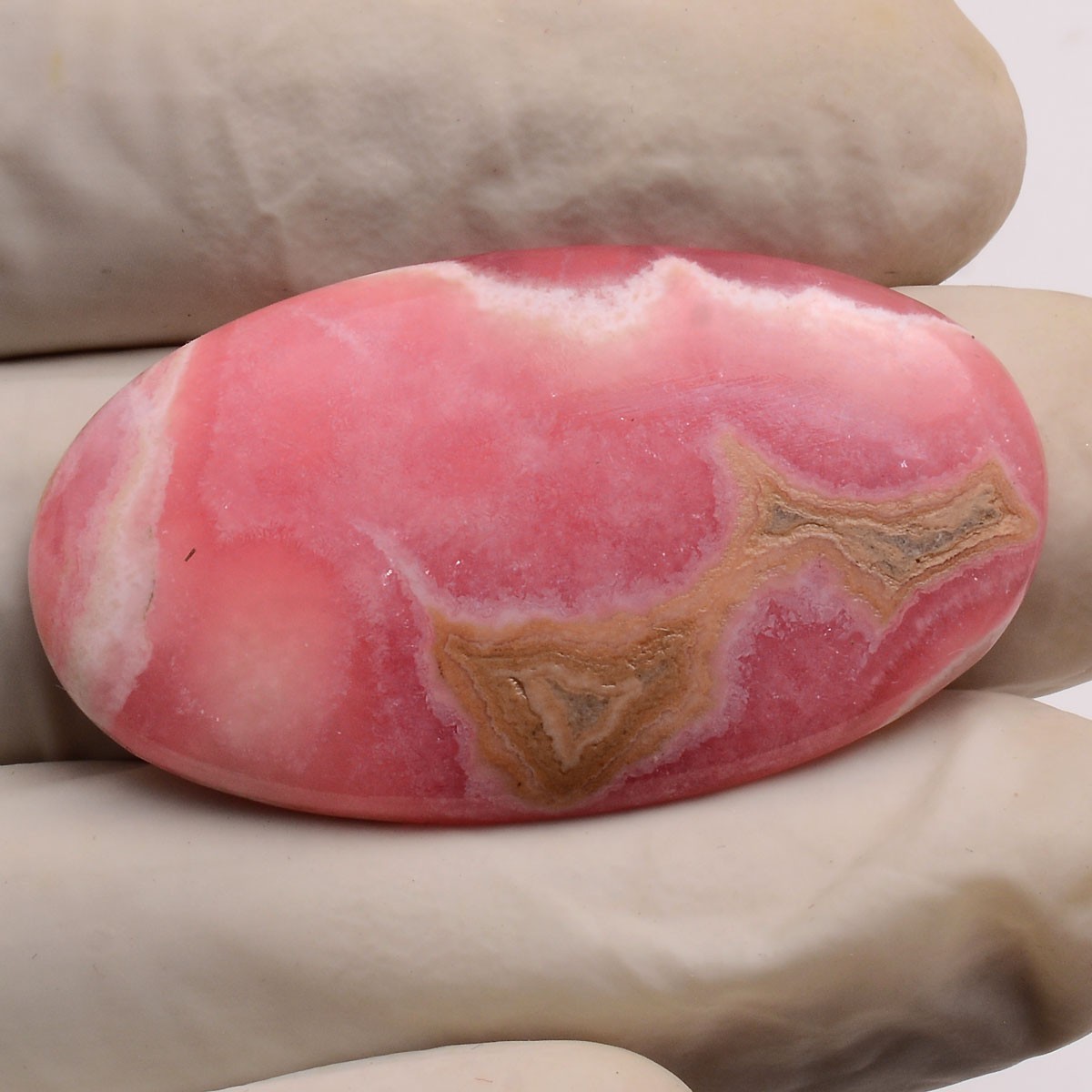 50.00 Cts Natural Desginer Rhodochrosite 42mmx24mm Oval Cabochon Loose Gemstone