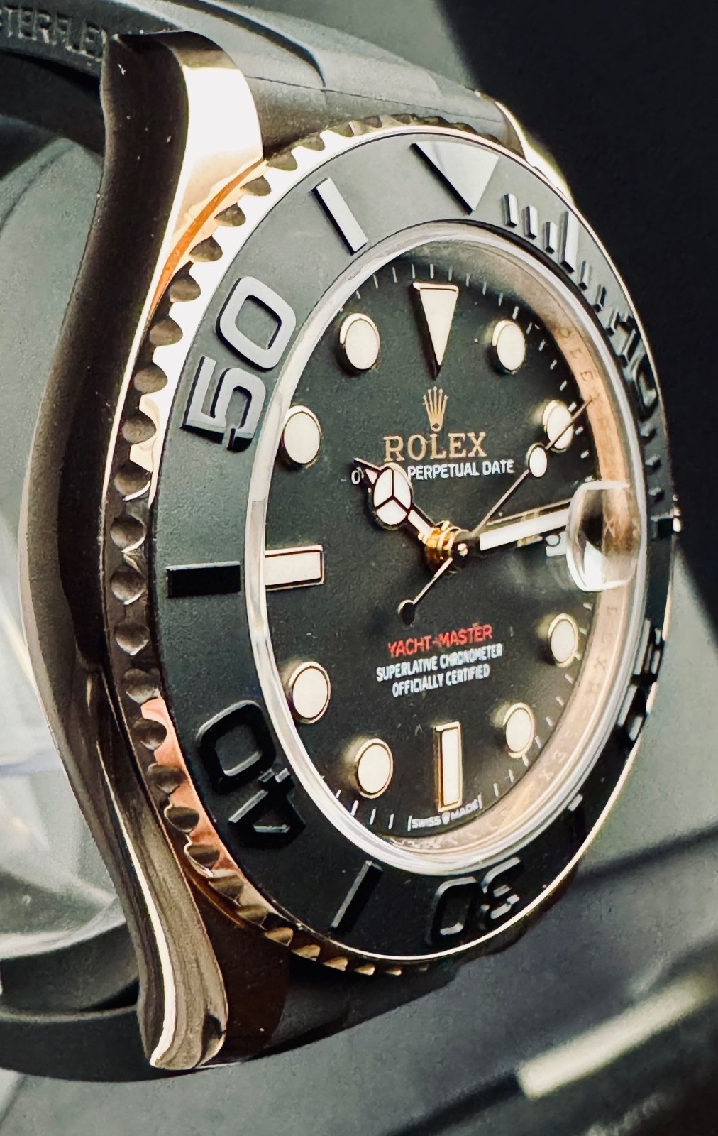 2024 Rolex rose gold 37mm Yachtmaster Ladies sport watch for the holidays!