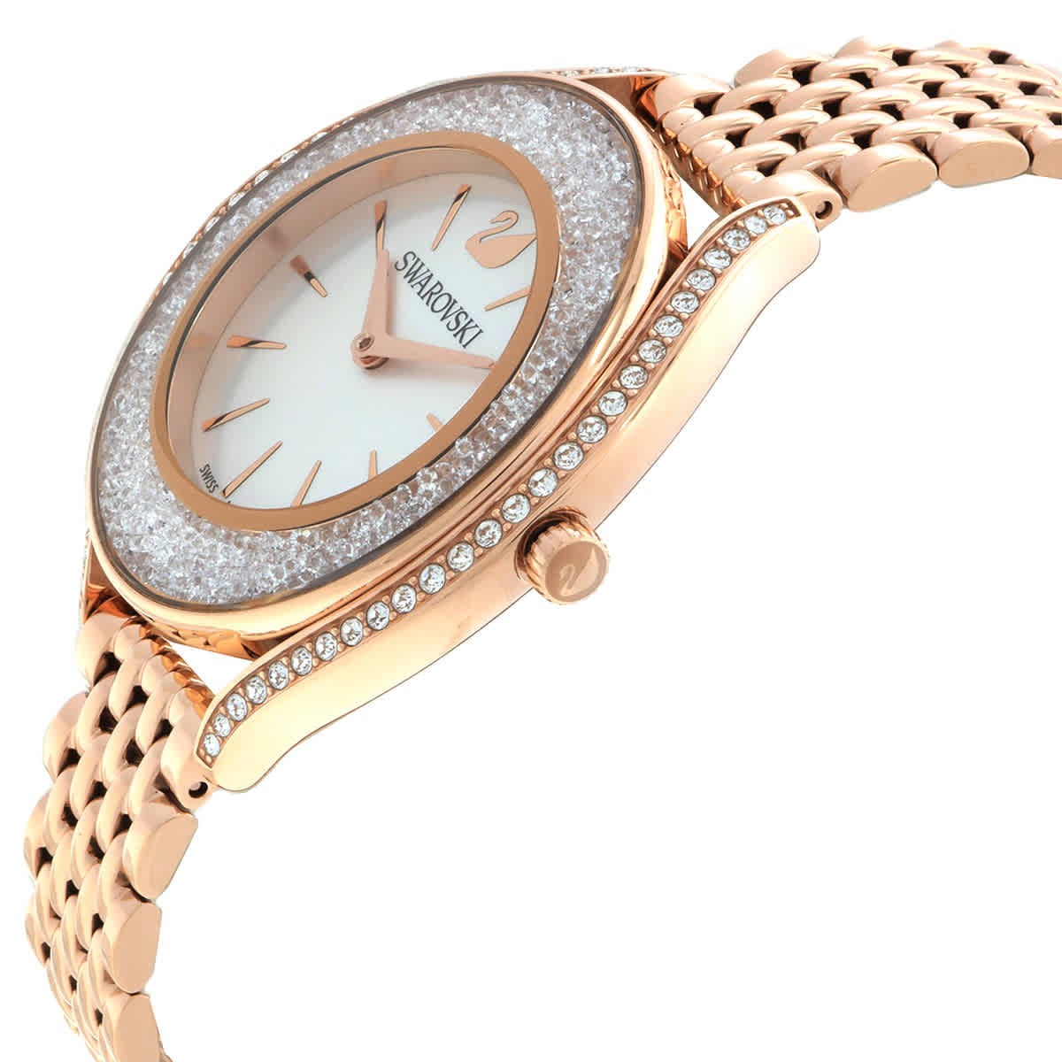 Swarovski Crystalline Aura Quartz White Dial Ladies Watch 5519459