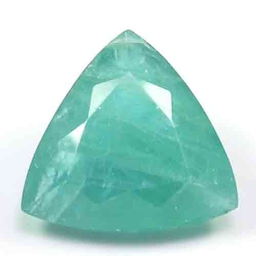 ELEGANT NATURAL VIVID EMERALD GREEN COLOR TRILLION CUT GRANDIDIERUTE GEM 2.1CT