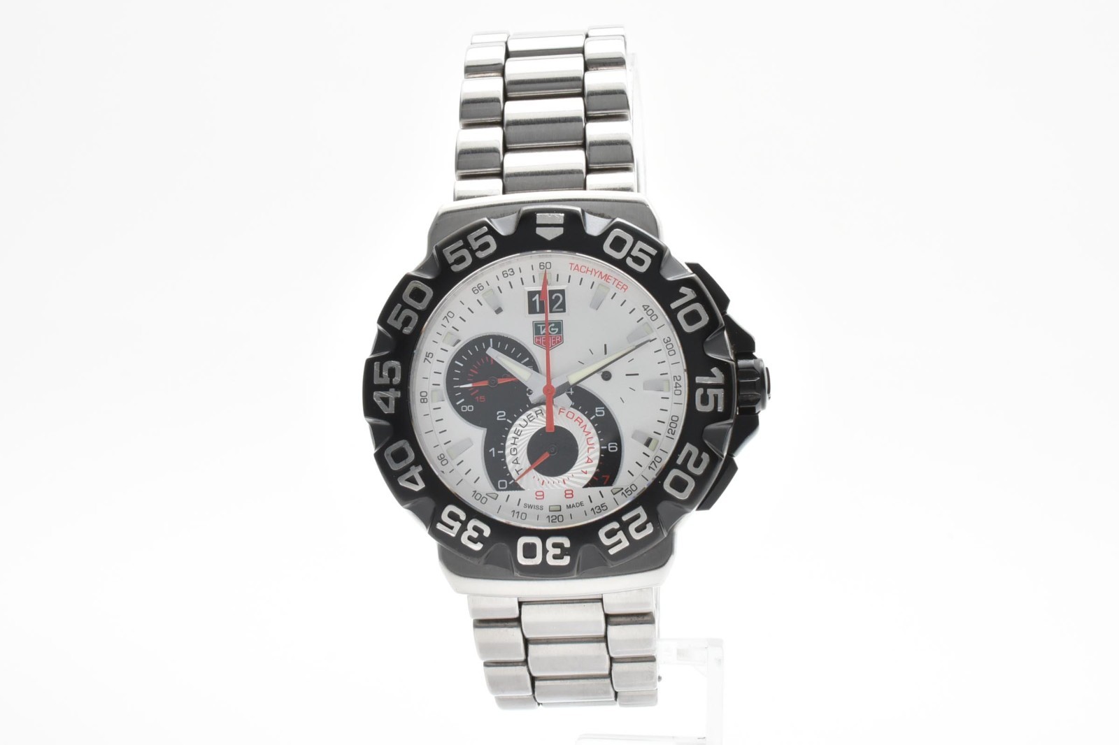【Read】TAG HEUER Formula 1 Chronograph CAH1011 White Dial Quartz Men’s Watch