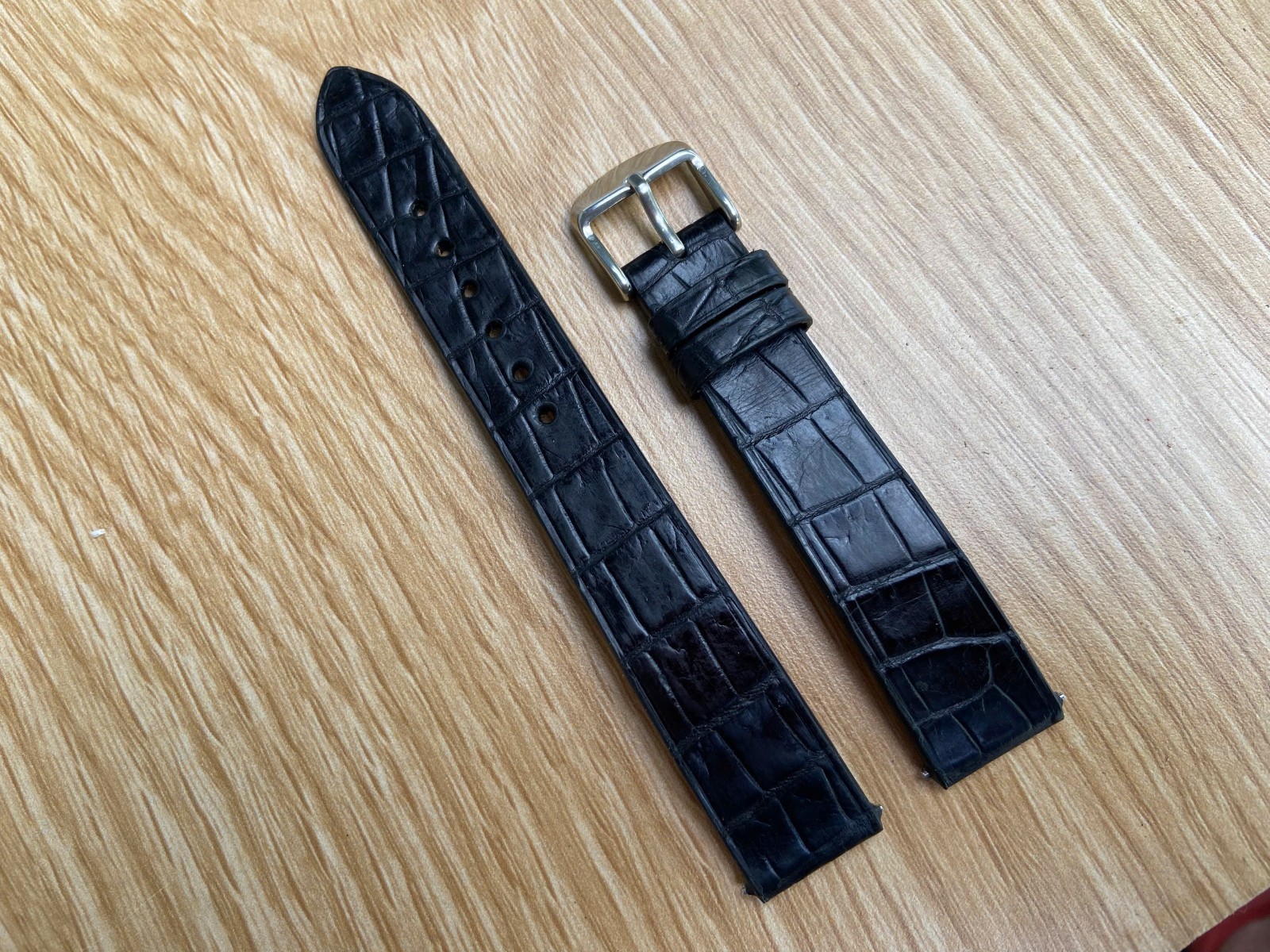 Real Black leather Watch Strap Band 14 16 17 18 19 20mm 21mm 22mm 23mm 24mm 26mm