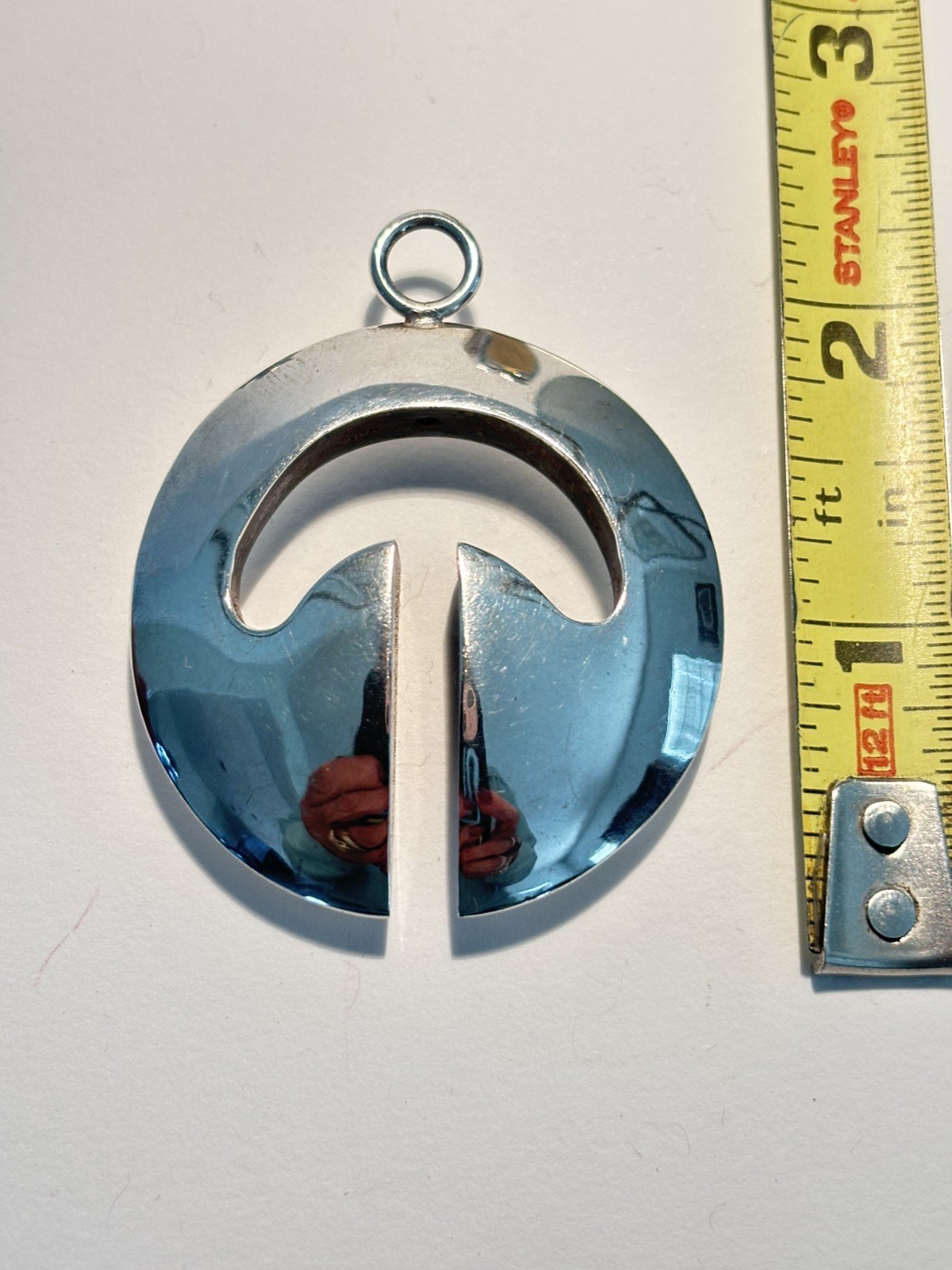 Vintage Linglingo From Philippines Silver W Patina 2” Pendant Charms Jewelry
