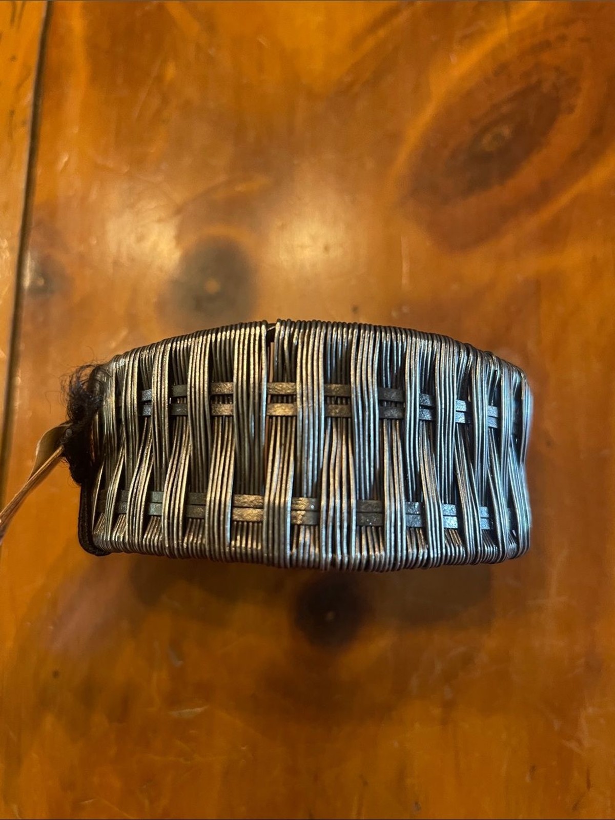 Anju Basket Weave Metal Cuff Bracelet –