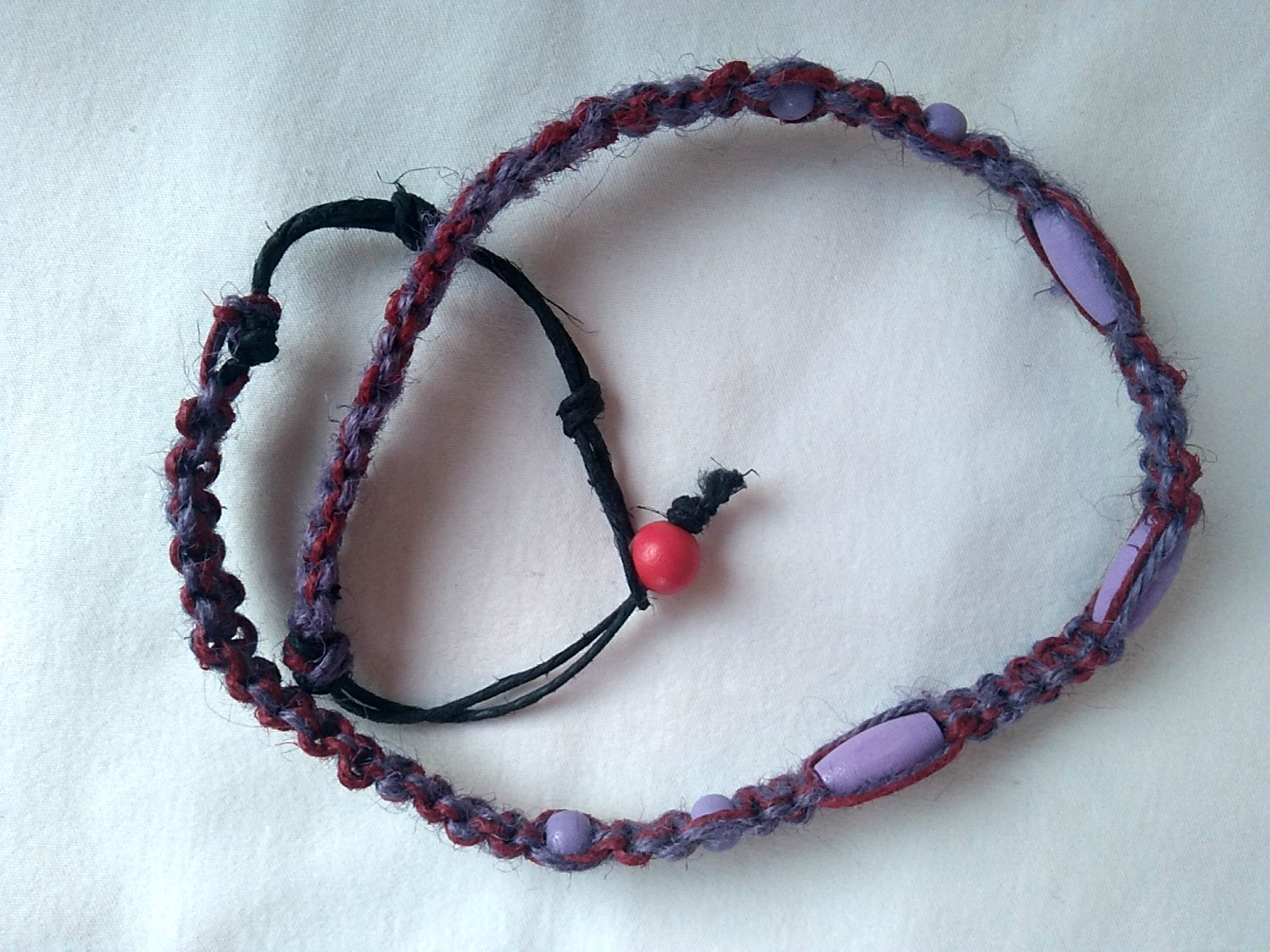 SURFER SKATER HEMP NECKLACE 24″ Unisex Macrame Boho Hippie USA Seller New