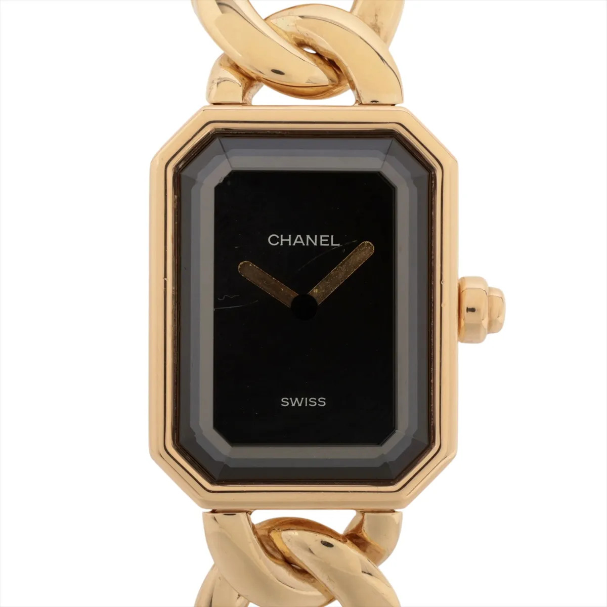 Chanel Première M H0003 YG YG QZ black dial