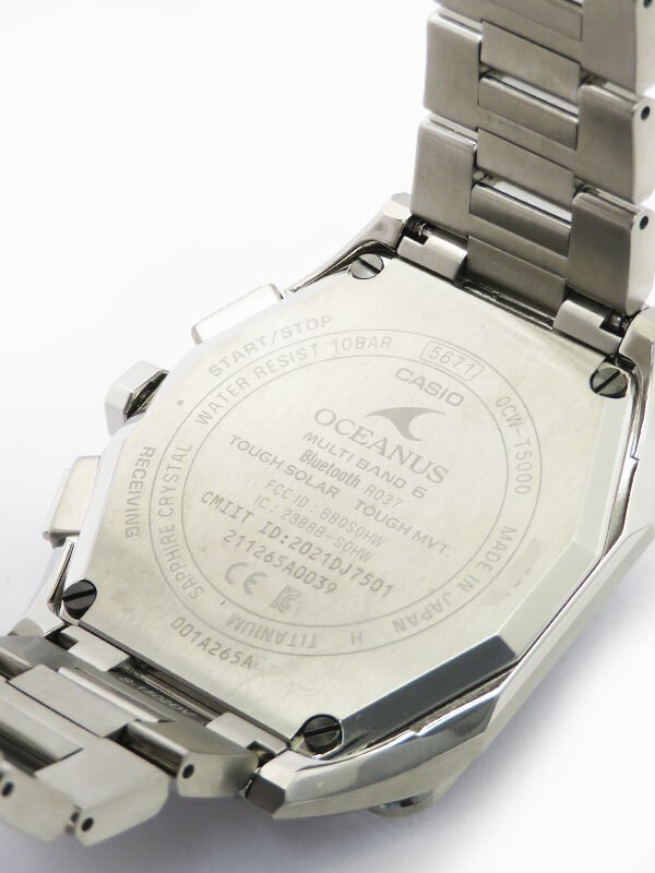 CASIO Oceanus Classic Line OCW T5000 1AJF Men’s Solar Radio Quartz 1 Month Used