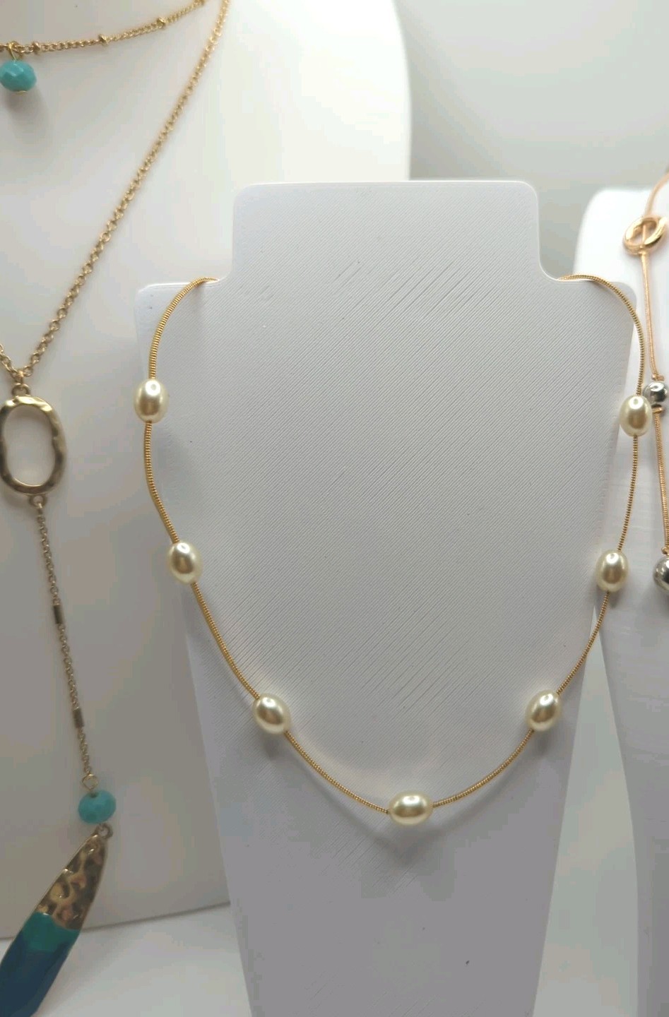 Lot Of 3 Gold Tone NWT Fashion Jewelry Necklace Bundle All Occasions Styles
