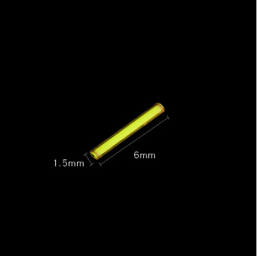 New 1pc 1.5x6mm Tube Night Luminous 25 Years Life Tube Signal Lamp Tube