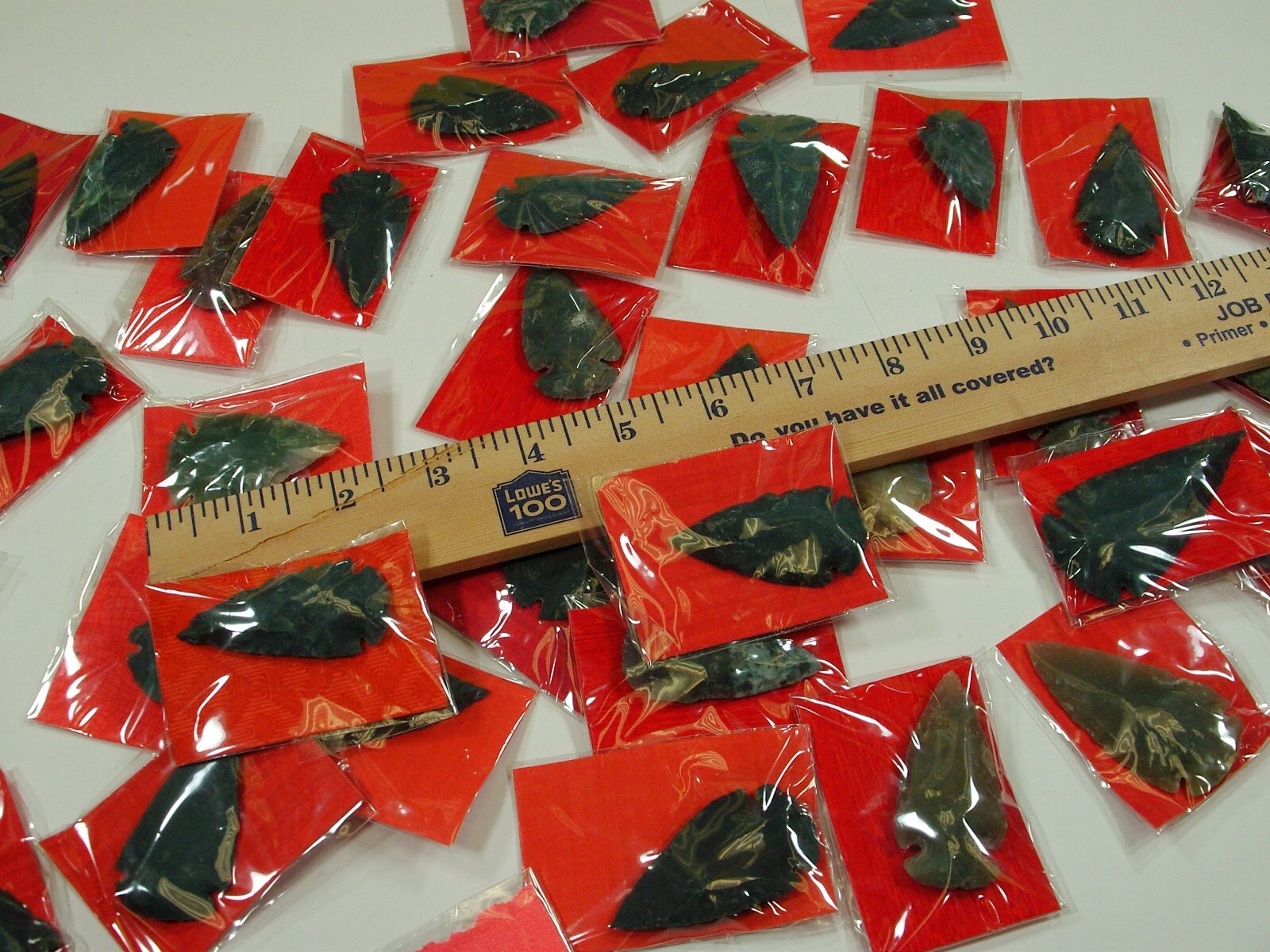 30 Pieces Large 2″ – 2 1/2″ India Handmade Agate Arrowheads Bulk Lot (FC-51) ⭐