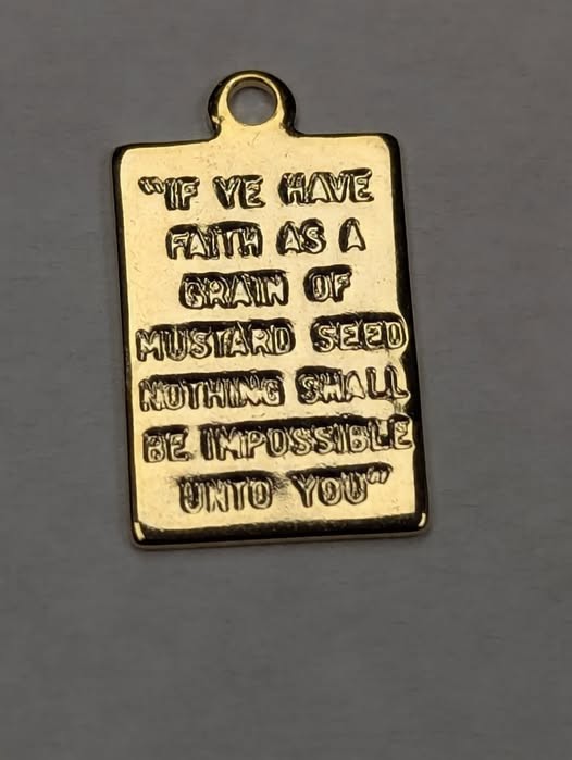 Mustard Seed 14 KT Necklace “IF YE HAVE FAITH AS A GRAIN OF MUSTARD SEED….”