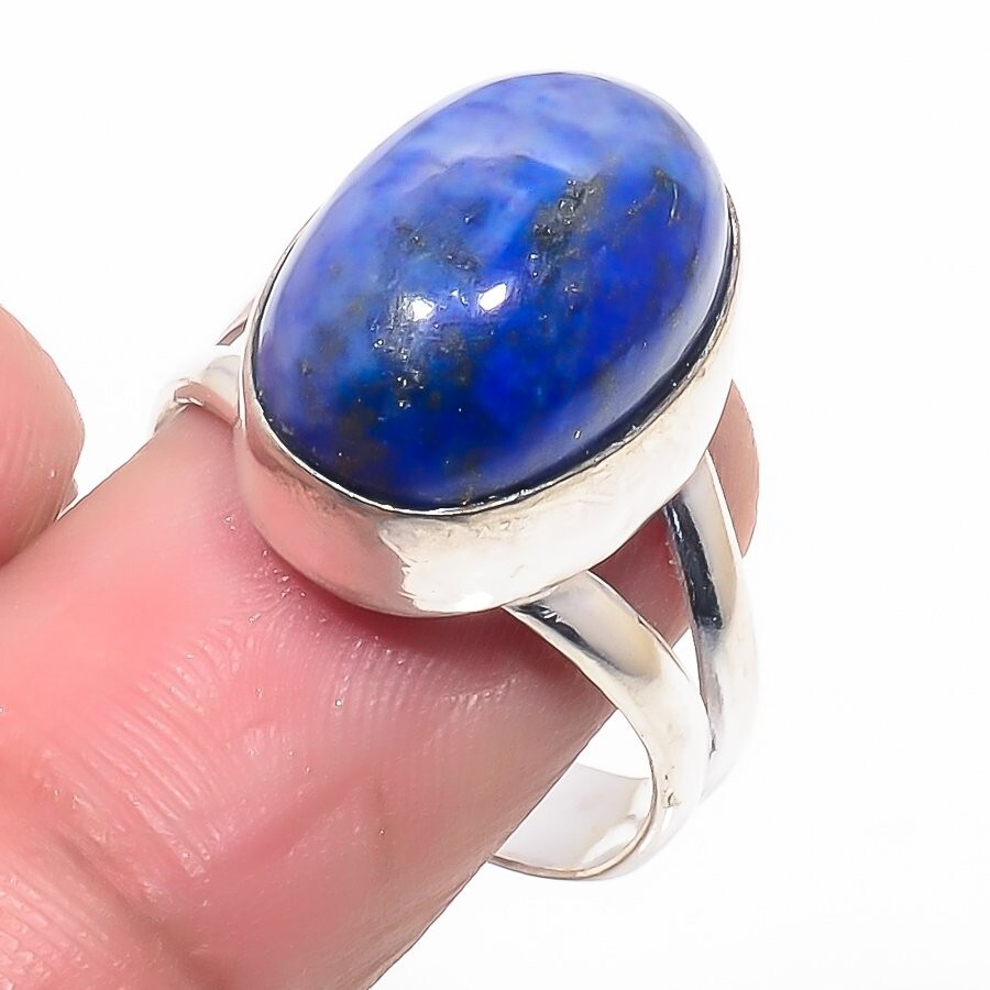 Lapis Lazuli Gemstone 925 Sterling Silver Jewelry All Size Ring For Gift