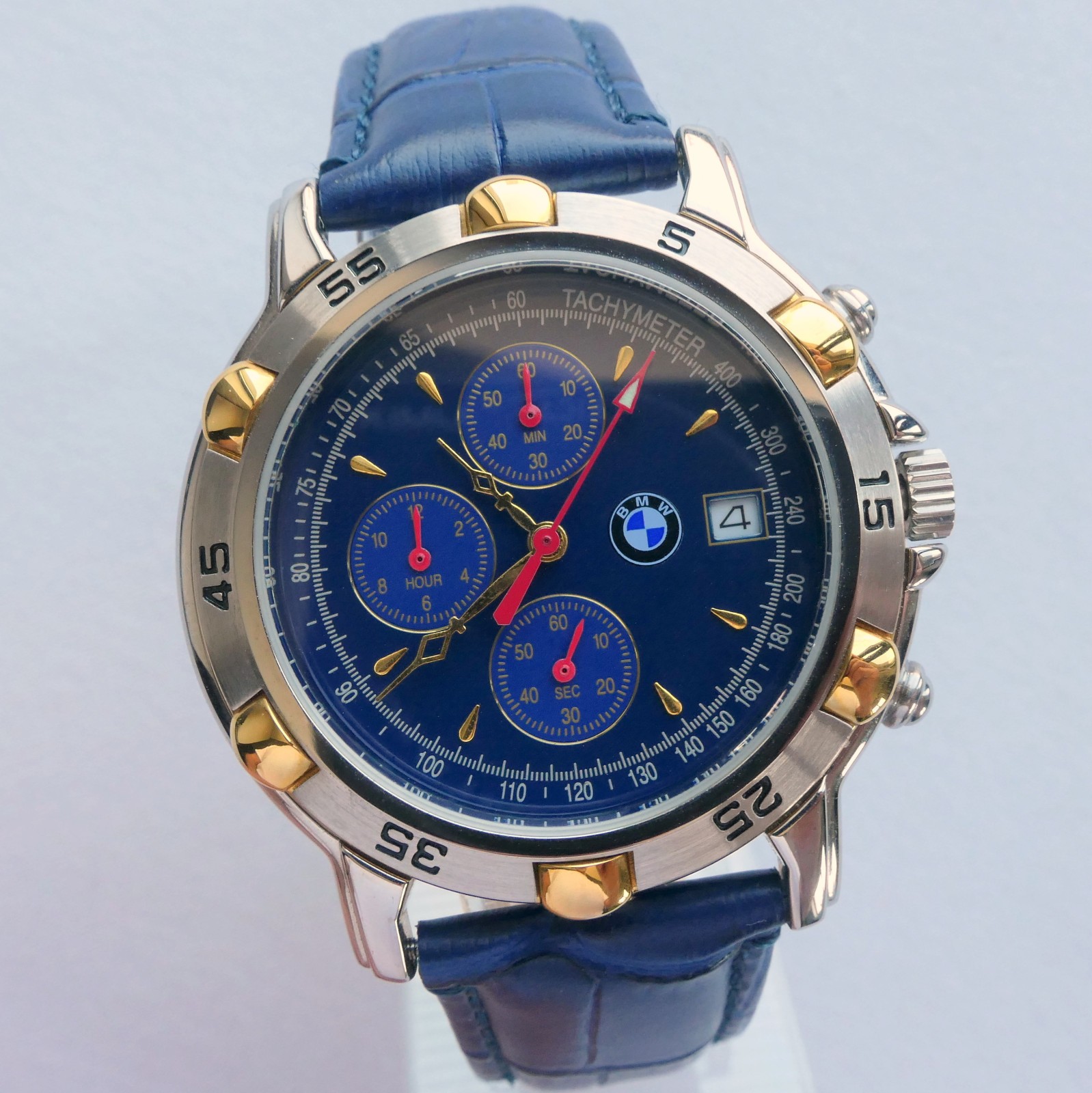 BMW Classic Retro Sport Car Accessory Design Made in Germany Watch Chronograph