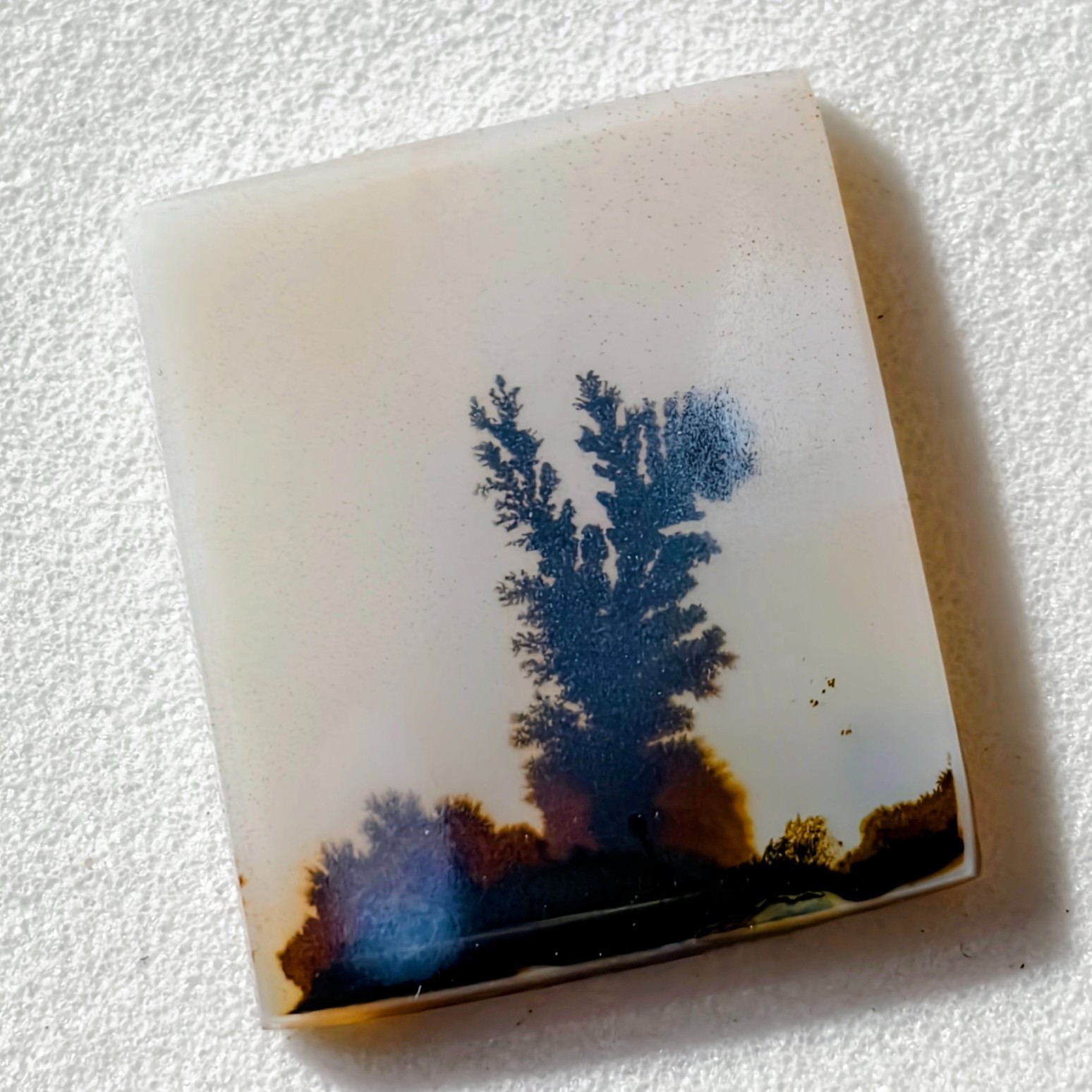 6.50 Cts Natural Shazar Dendritic Agate Cabochon Gemstone 17×14.6×2.2 MM