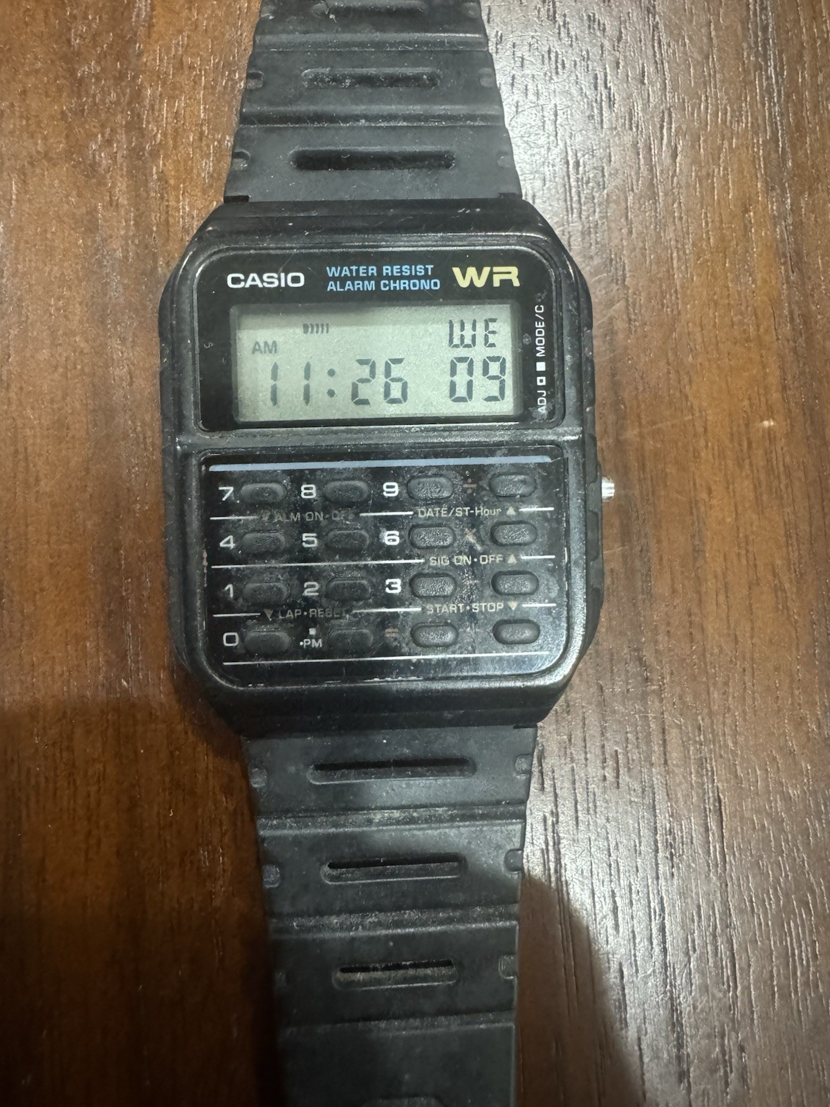 Casio CA-53W Calculator Watch Module 3208 Runs Original Strap Broken