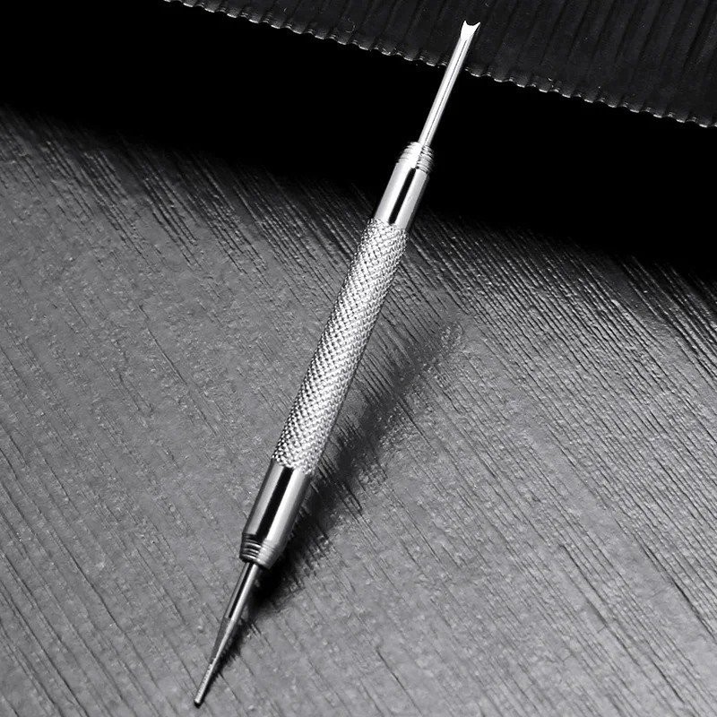 2×Silver Repace Steel Watch Band Spring Bar Link Remover Pins Pusher Repair Tool