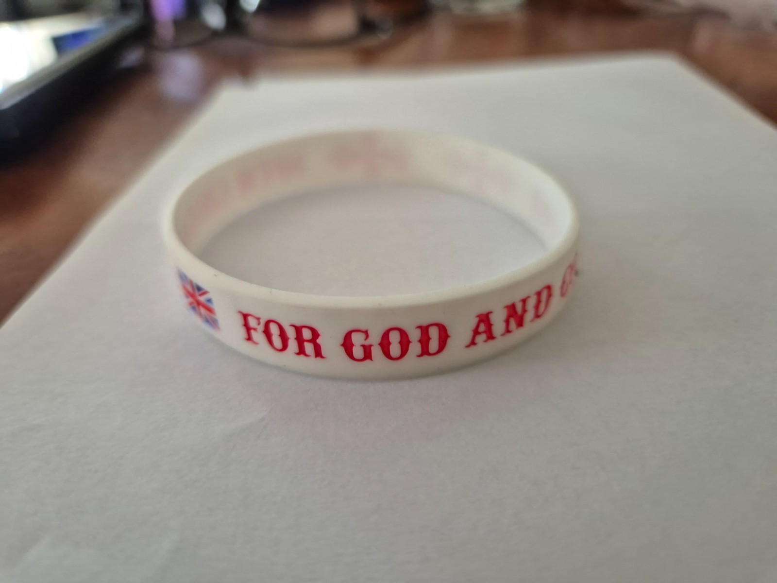 3 X Patriotic FOR GOD AND COUNTRY Bracelet Flag
