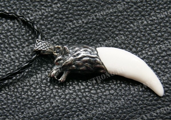 Wolf teeth jewelry Animal Teeth Wolf necklace Wolf head Tooth necklace Wolf