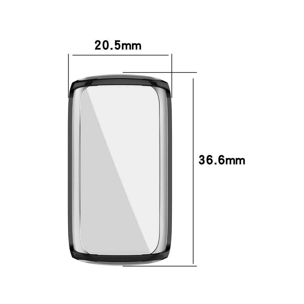 Full Screen Protector Cover Soft TPU Bumper Protective Case For Fitbit Luxe