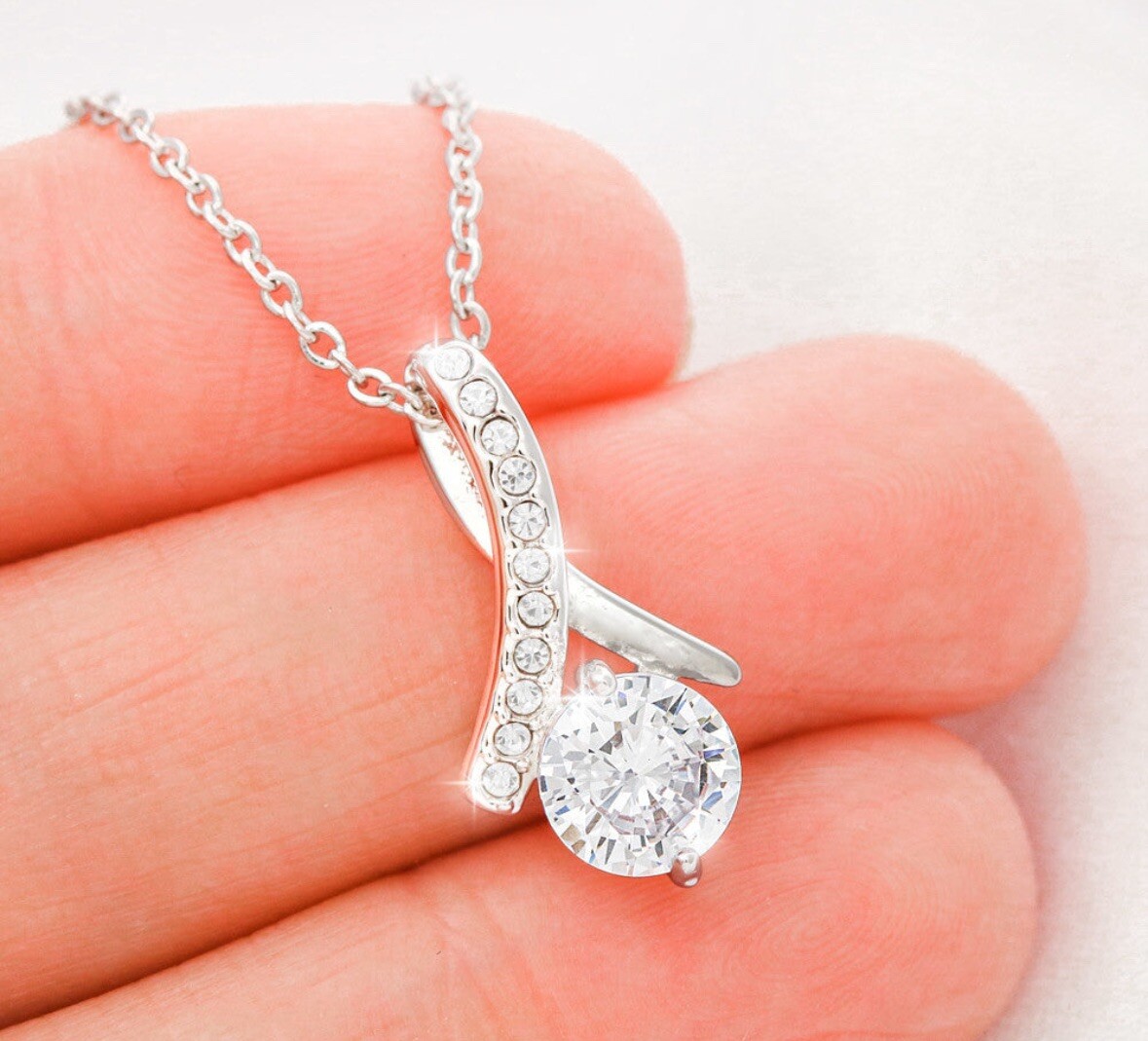 TO MY BEAUTIFUL MOM NECKLACE SOFT BOX GIFT HOLIDAY BIRTHDAY MOTHER’S DAY GIFT