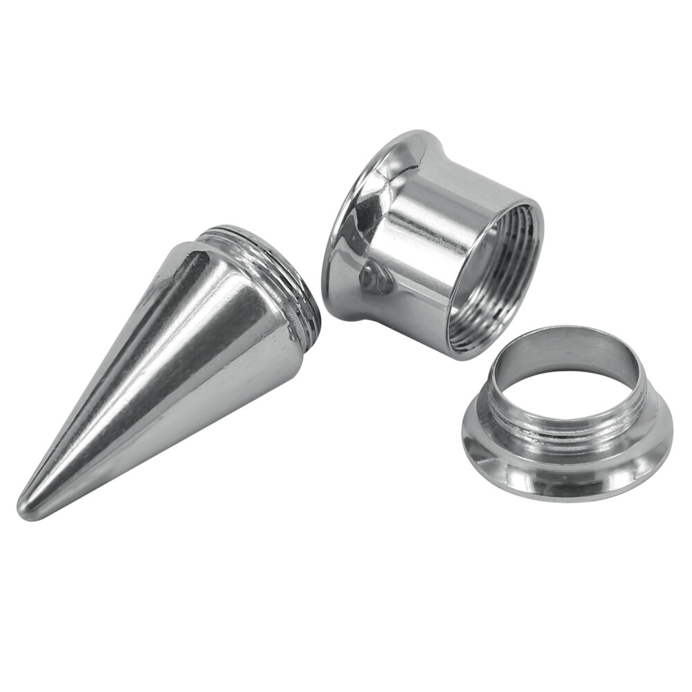1 Pair 2-20mm Stainless Steel Ear Tapers 3 in 1 Double Flared Ear Plug Tunnels
