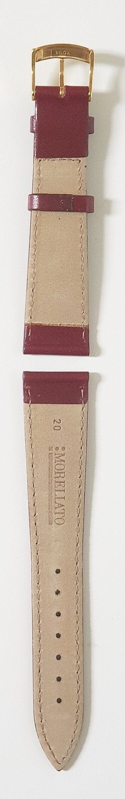 MENS ORIGINAL MORELLATO STRAP SIZE HANDLE 20mm. SMOOTH POMACE COLOR