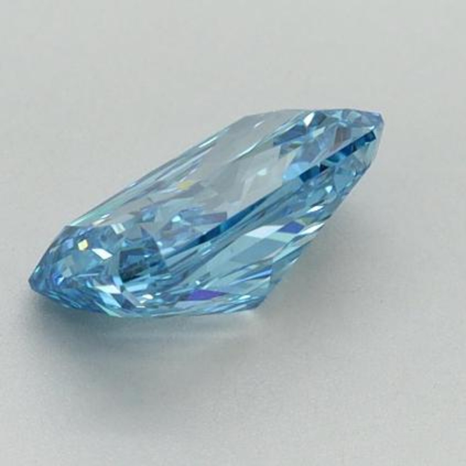 CERTIFIED 1.05 Ct Natural blue Diamond Radiant Cut LOOSE VVS1/ 6.5 mm