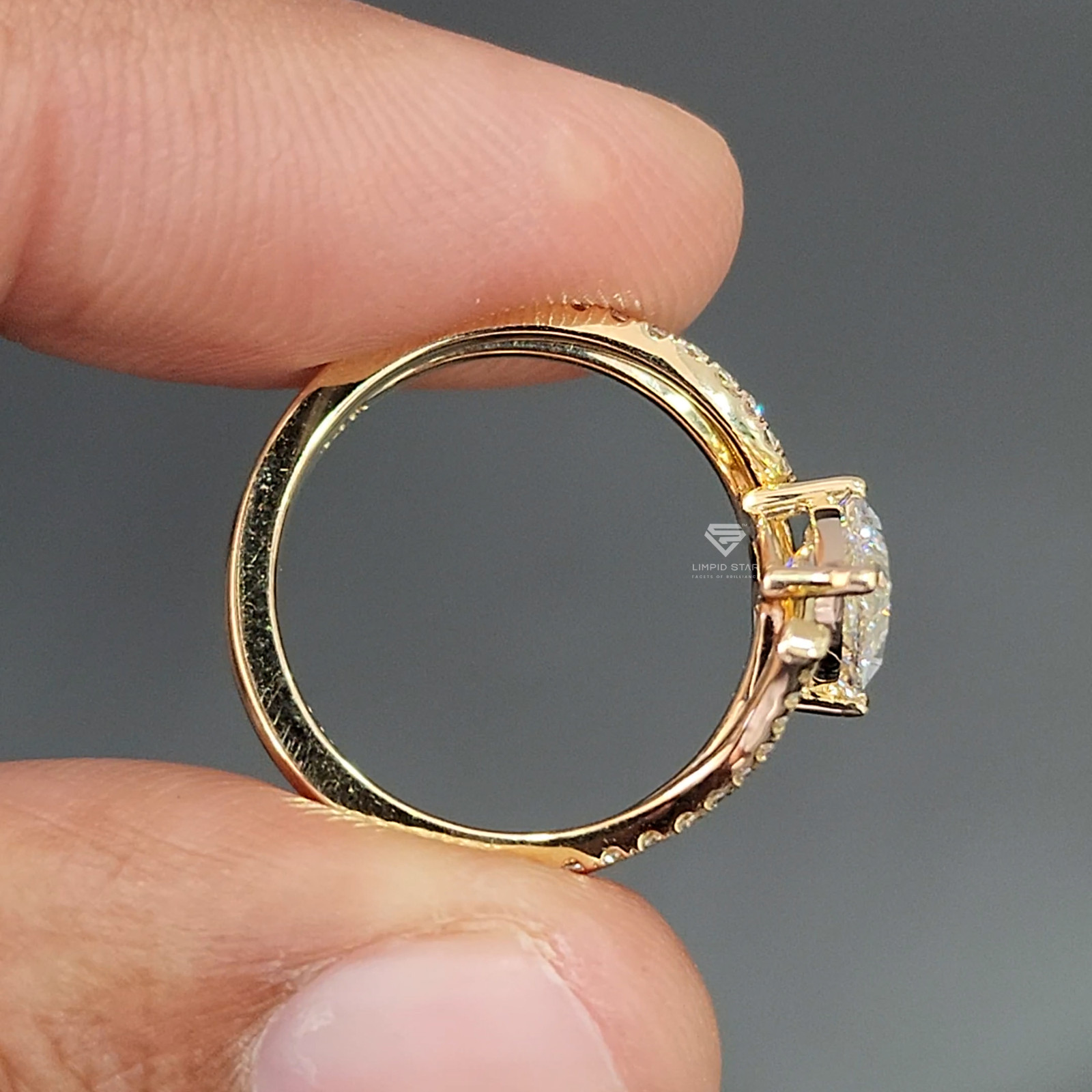2.40CT Marquise Cut Lab Grown Diamond Ring G VS1 IGI 14K Yellow Gold Size 6