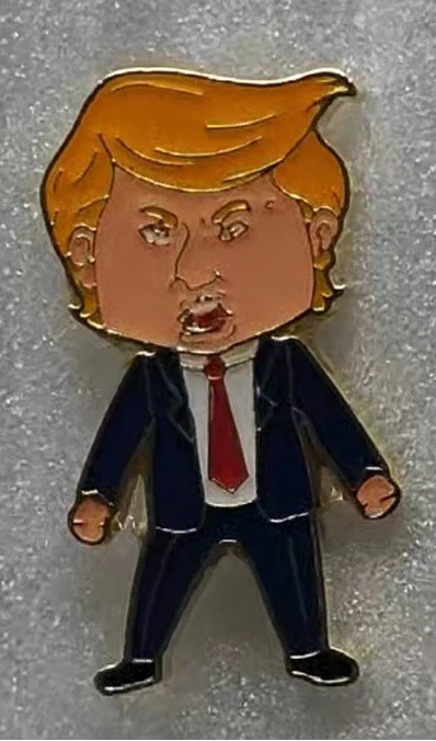 Original Happy Trump Face Pin 2026 Patriotic Collectible Pin * SALE *