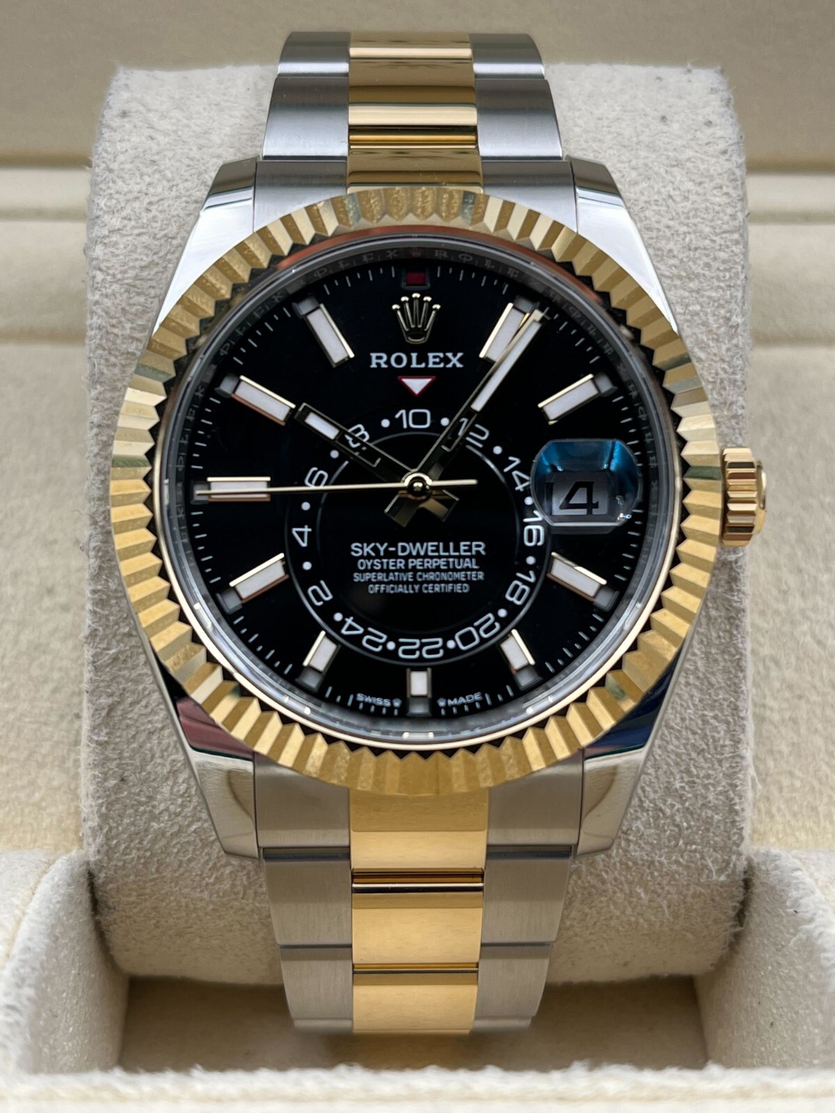 Rolex Sky-Dweller Black Dial Two Tone Oyster Bracelet 336933 Pre-Owned 2023