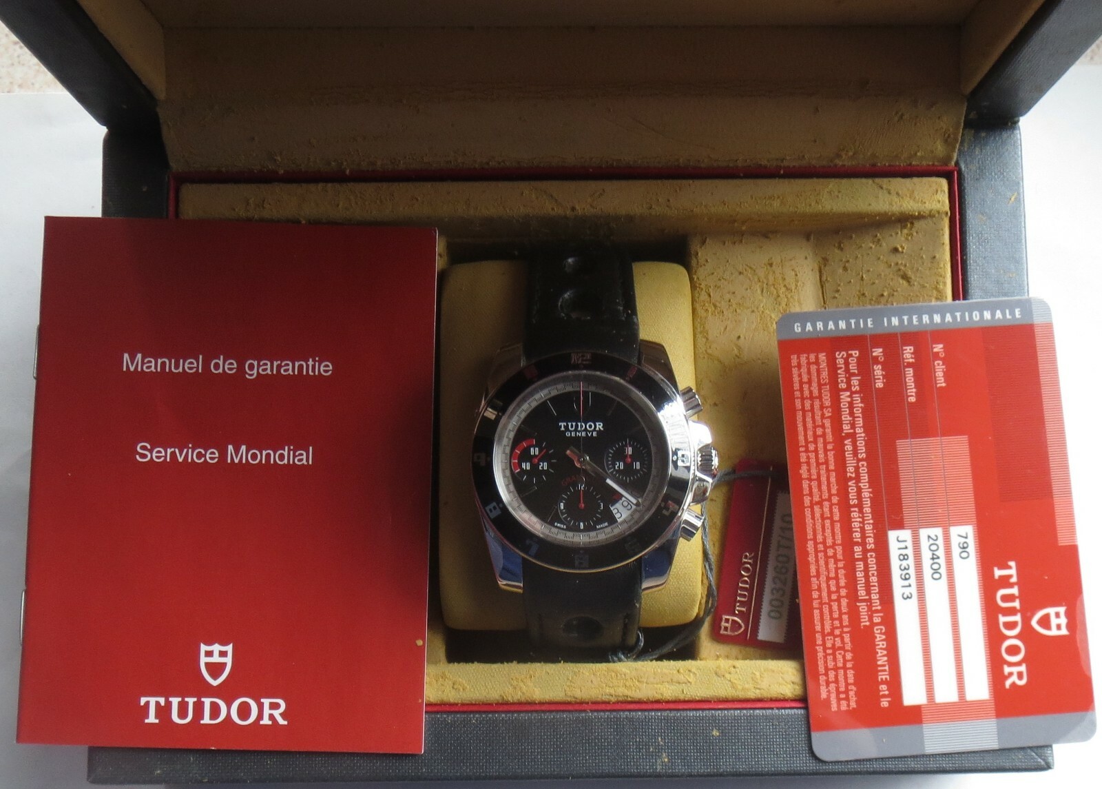 TUDOR GRANTOUR REF 20350N AUTOMATIC CHRONOGRAPH MENS WRISTWATCH