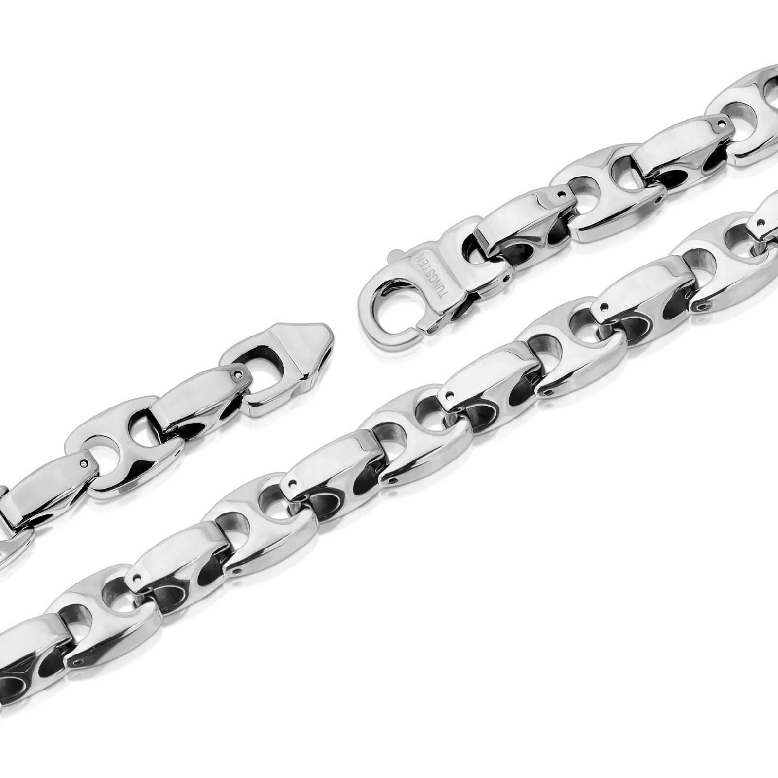 Heavy Biker 9.5 mm Tungsten Carbide Men’s Chain Necklace (TUC02) FREE SHIPPING!