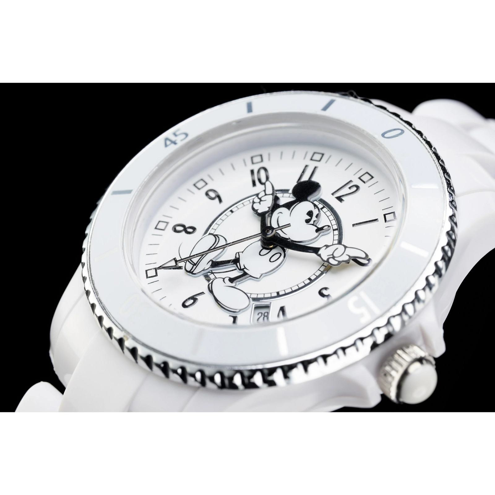ANOTHER HEAVEN Disney Mickey J12 White Watch 41mm Quartz Unisex Japan