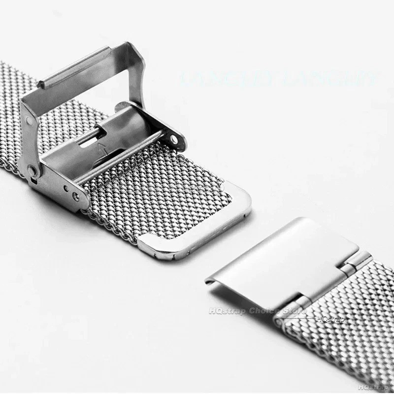 Stainless Steel Mesh Watch Band Strap 12mm 14mm 16mm 18mm 20mm 22mm 24mm