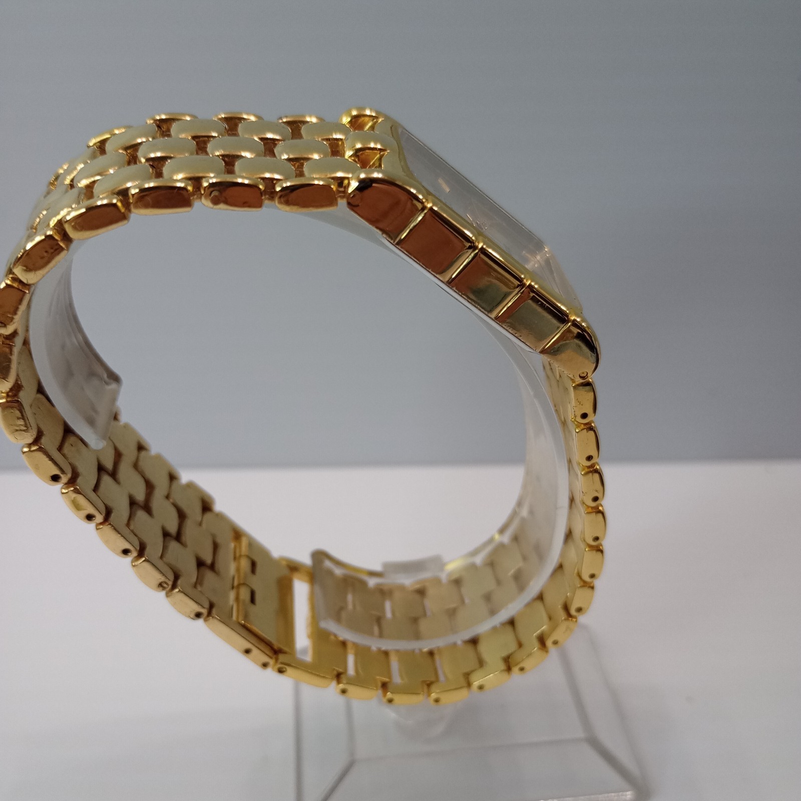 Botany 500 Gold Tone Quartz Watch Rectangular 24.7mm Bracelet New Battery