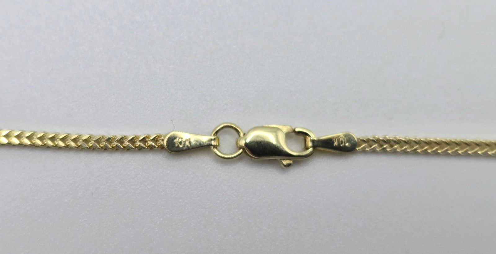 Real 10k Yellow Gold Franco Box 1.5mm Necklace Chains, 18″-24″, Handmade Italy
