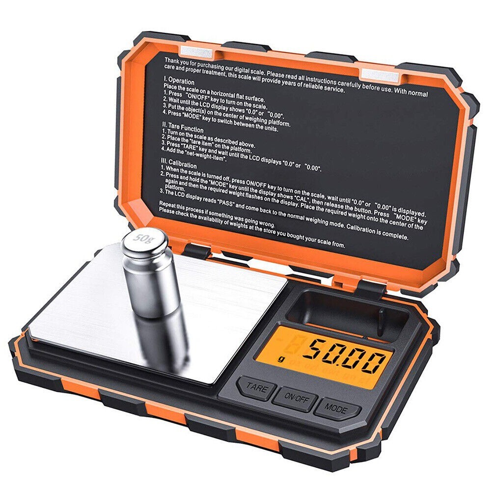 Digital Pocket Scale 200g x 0.01g Jewelry Gold Gram Herb Karat Weight USA