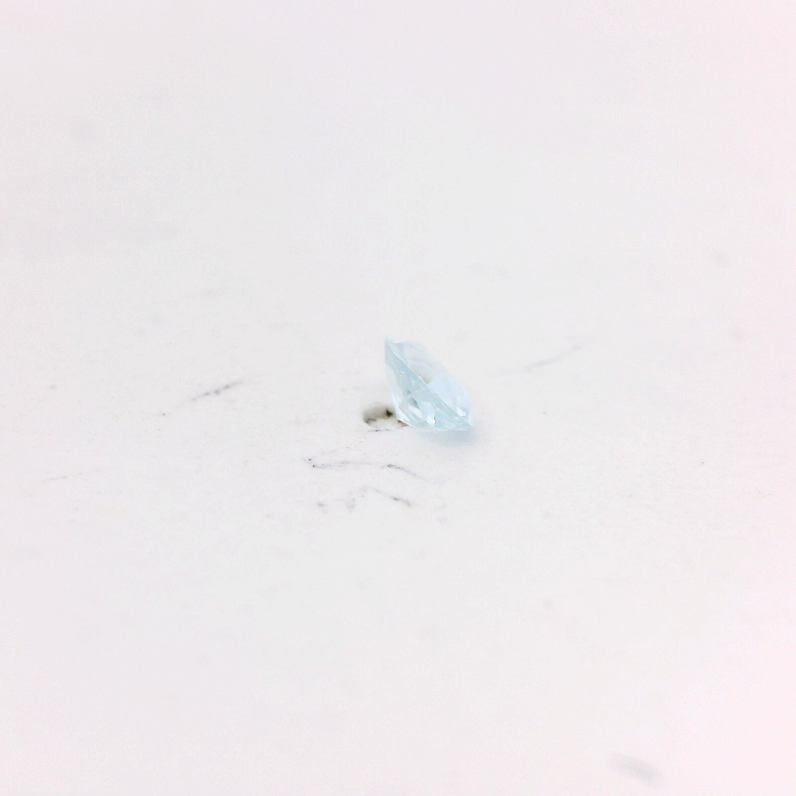 0.23ct Oval Cut Lab Created Light Blue Aquamarine Gemstone 5 x 3mm