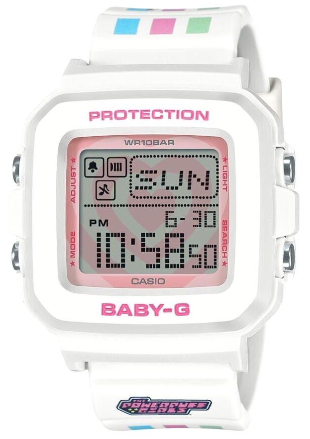 CASIO BABY-G＋PLUS THE POWERPUFF GIRLS BGD-10KPP-7JR Limited Women Watch White