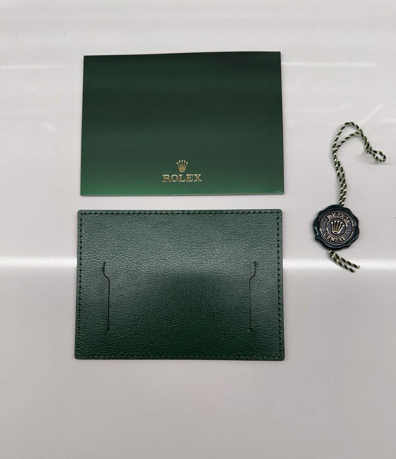 Authentic New Style Rolex Oyster Perpetual Booklet 124300 126000 Card Holder Tag