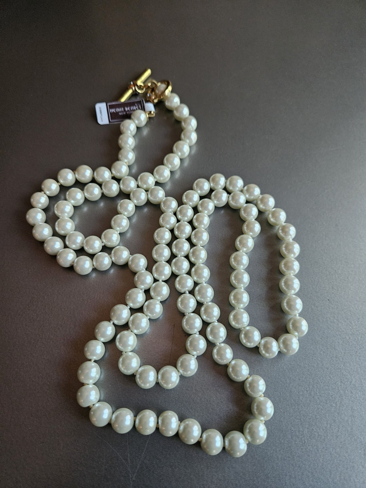 Henri Bendel Faux Pearl Long Necklace