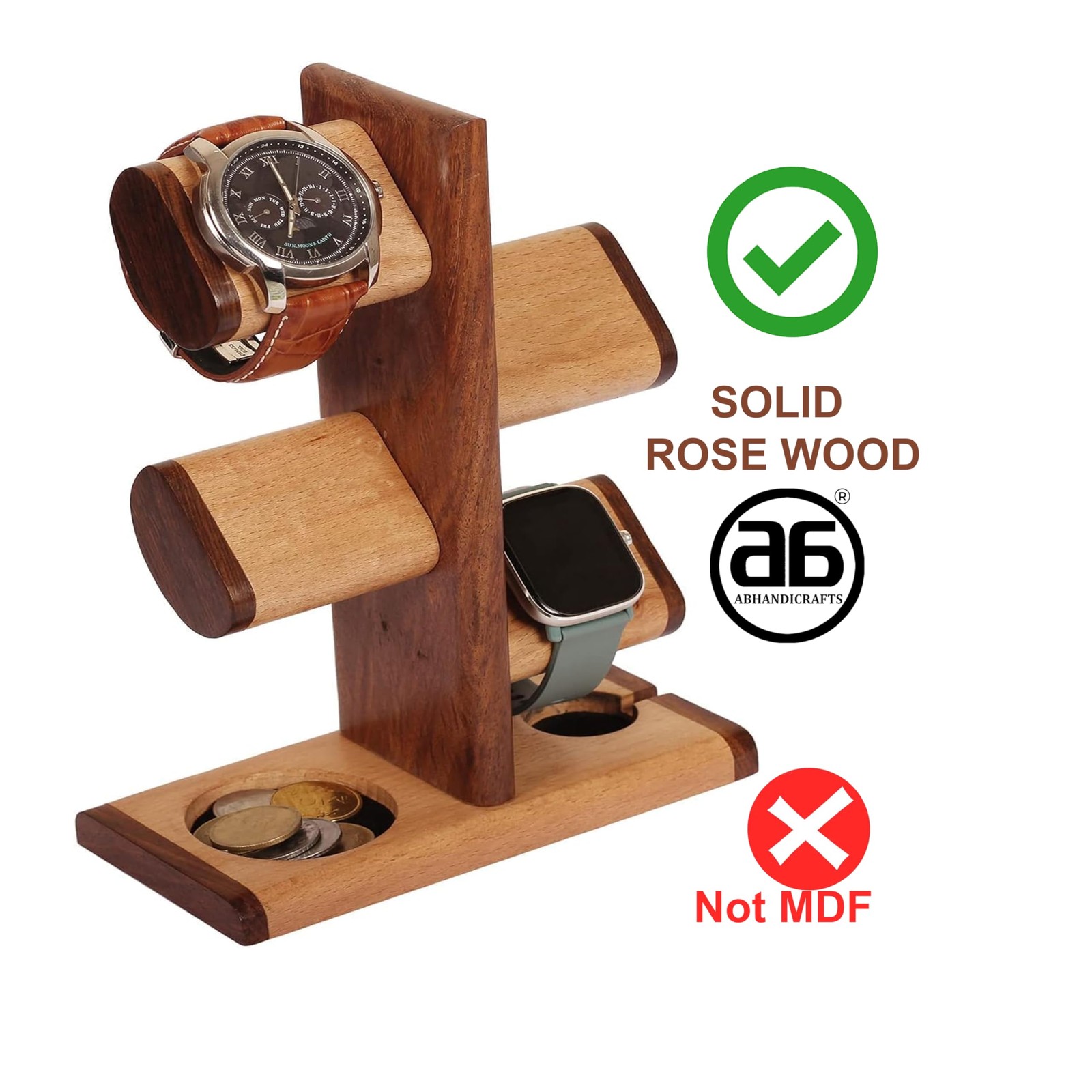 Watch Stand 5 in One Multiple Watch Display Tower Jewelry Organizer