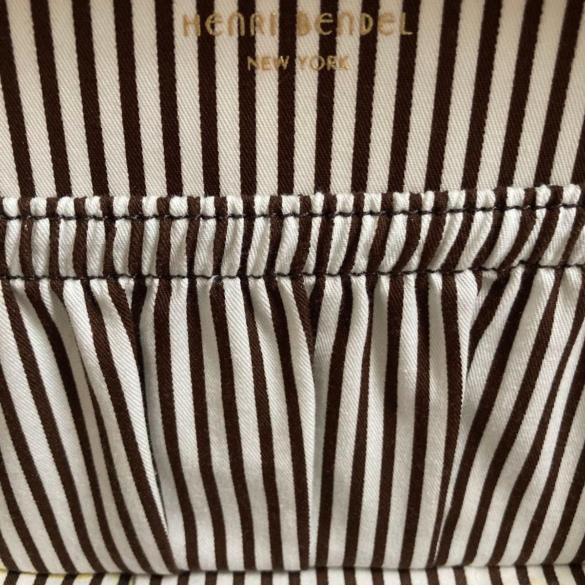 Rare Henri Bendel New York Stripe Travel Jewelry Case Zip Box Vintage Unused