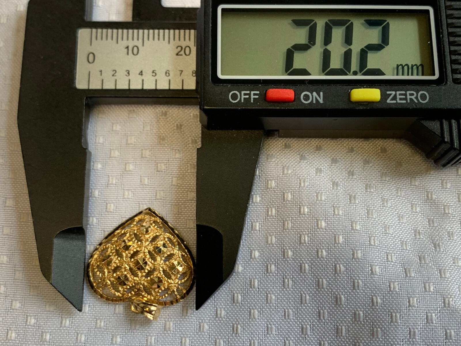 14K Yellow Gold Heart Pendant Beverly Hills Gold 1.95g Fine Jewelry Charm
