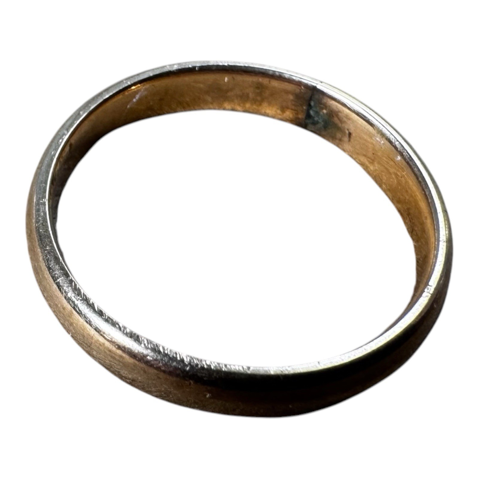 14 Karat Yellow Gold Plain Thin Band ring Size 7.75” 2.80 Grams Vintage