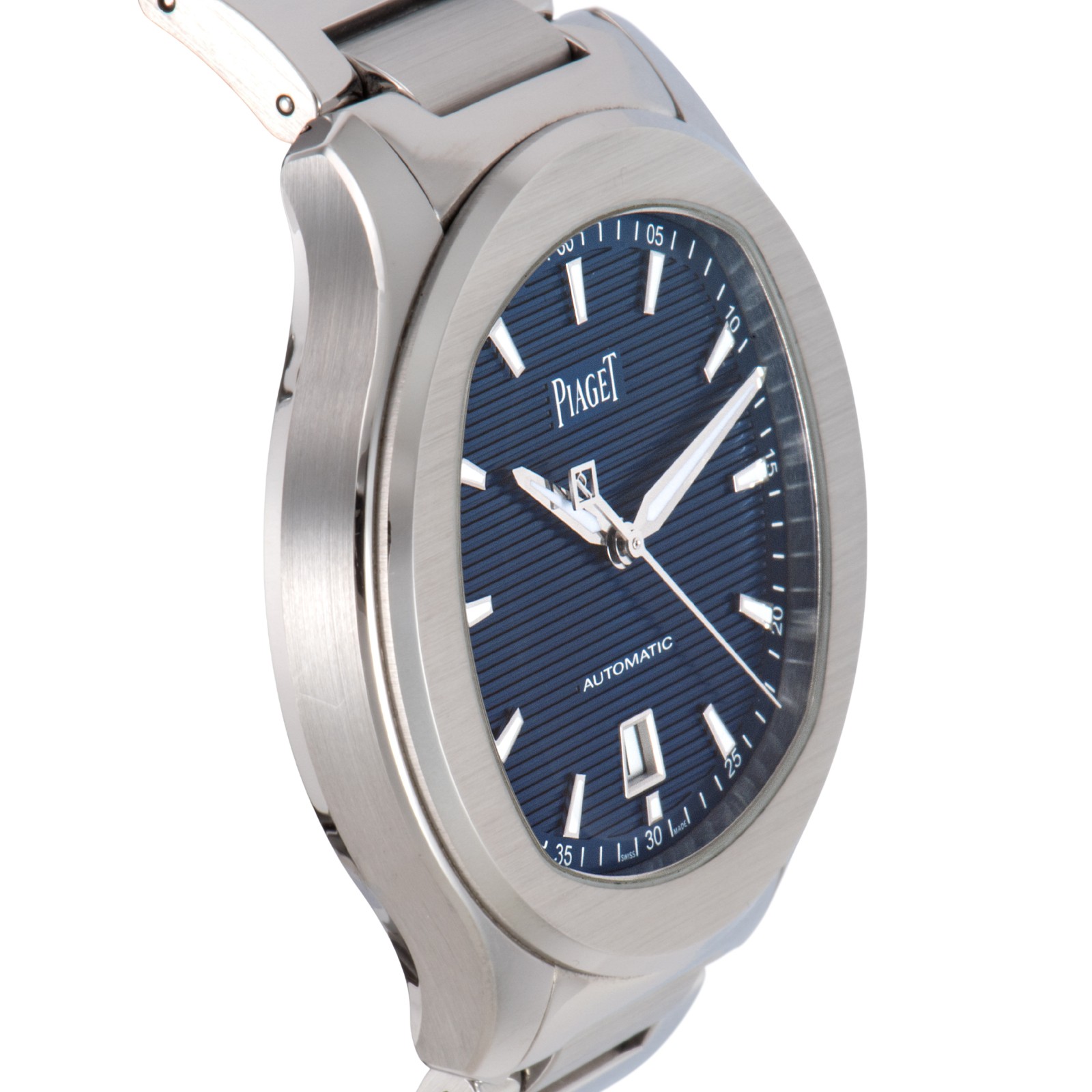 PIAGET Polo Date G0A41002 Stainless Steel Free Shipping with Box from JAPAN