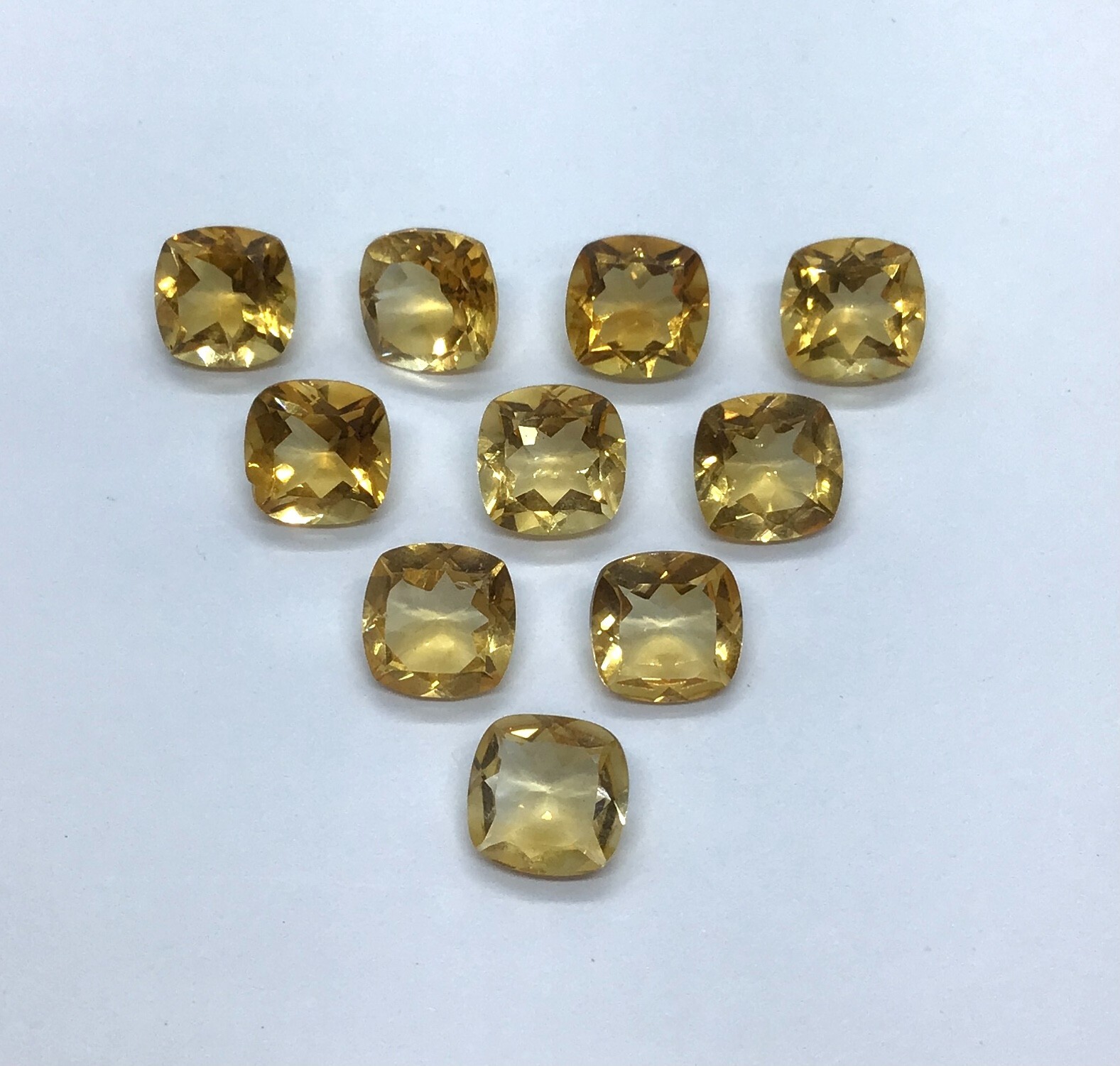 Natural Citrine Cushion Cut Faceted Loose Gemstone For Making All Type Jewelry