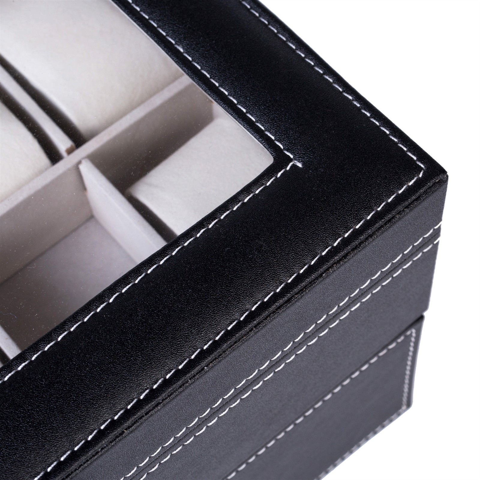 “US Stock 20 Compartments Dual Layers Elegant Wooden Watch Collection Box “