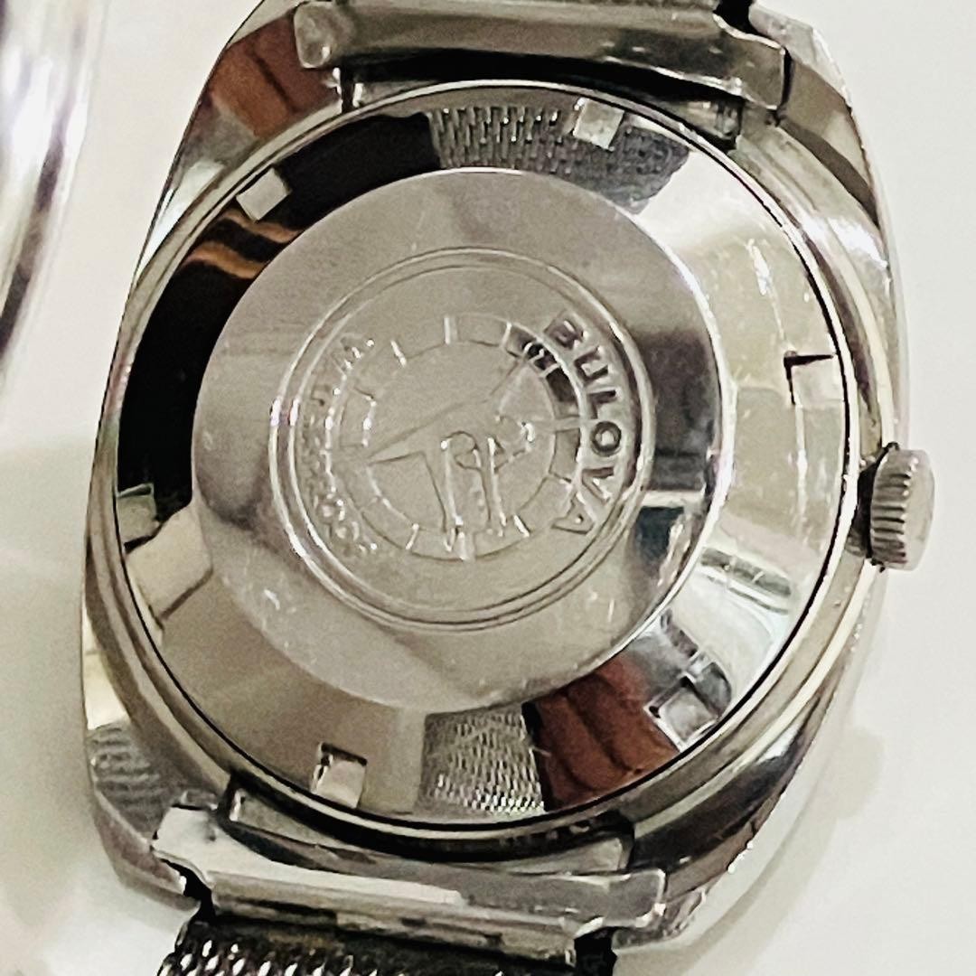 60s BULOVA 23 Jewel Antique Automatic Mesh Belt